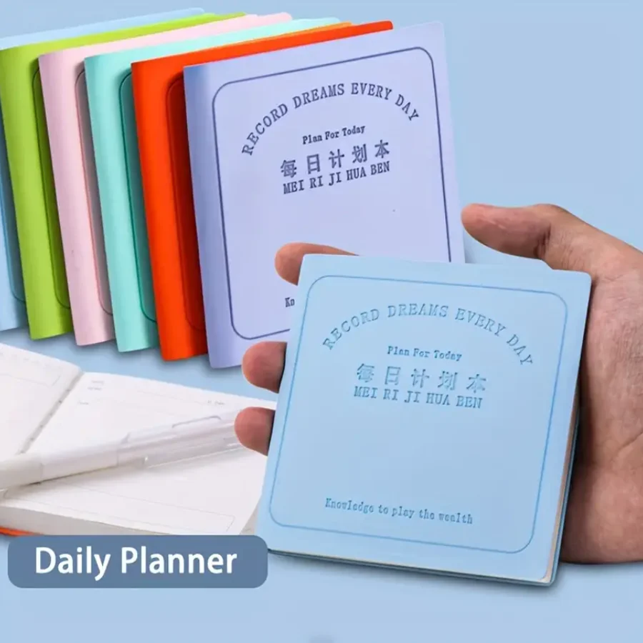 A6 Habit Tracker Notebook - Daily Goal Planner with Checklist Pages & Motivational Quotes