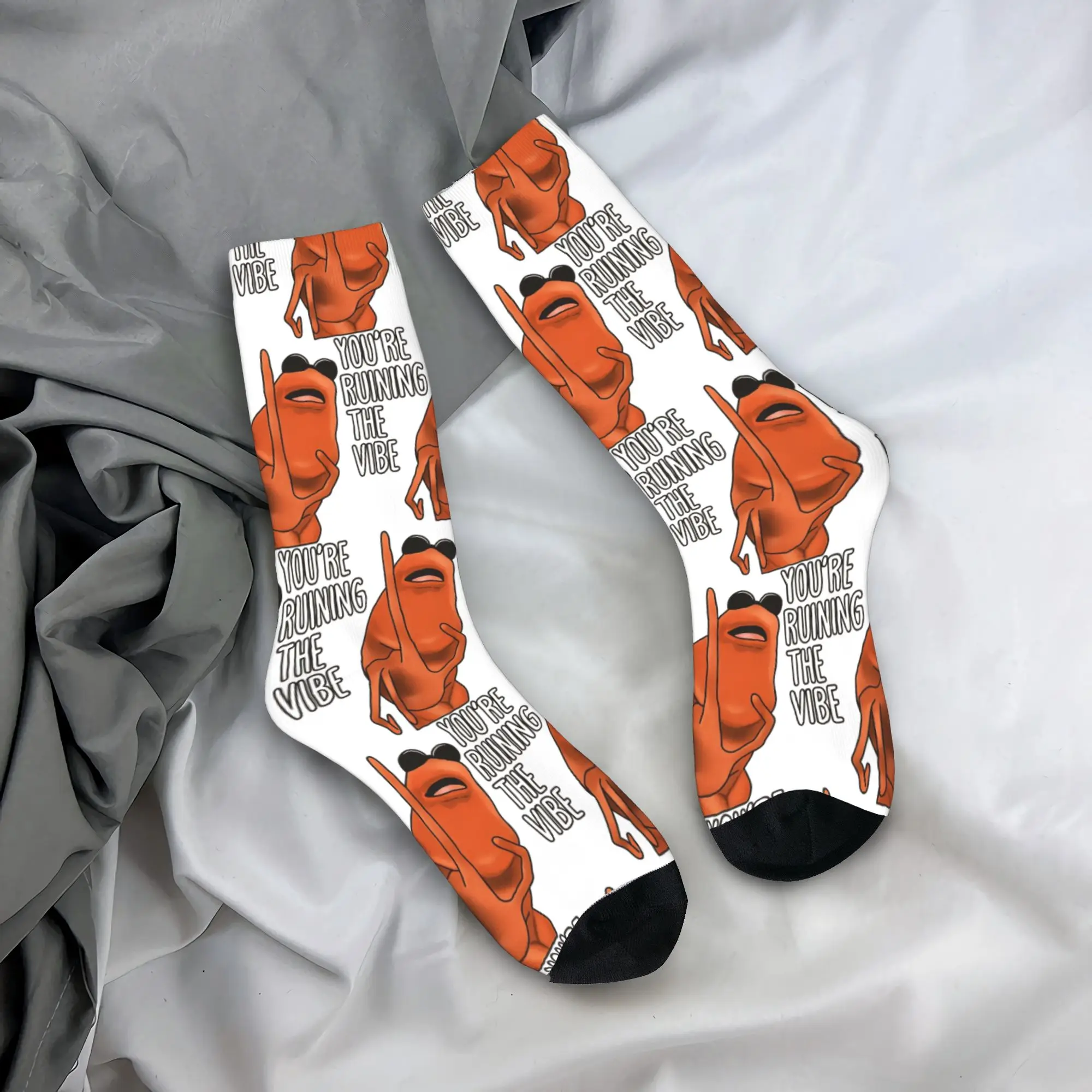 

Winter Warm Crazy Design Unisex You're Ruining The Vibe Marcus The Worm Socks Sweat Absorbing Middle Tube Socks