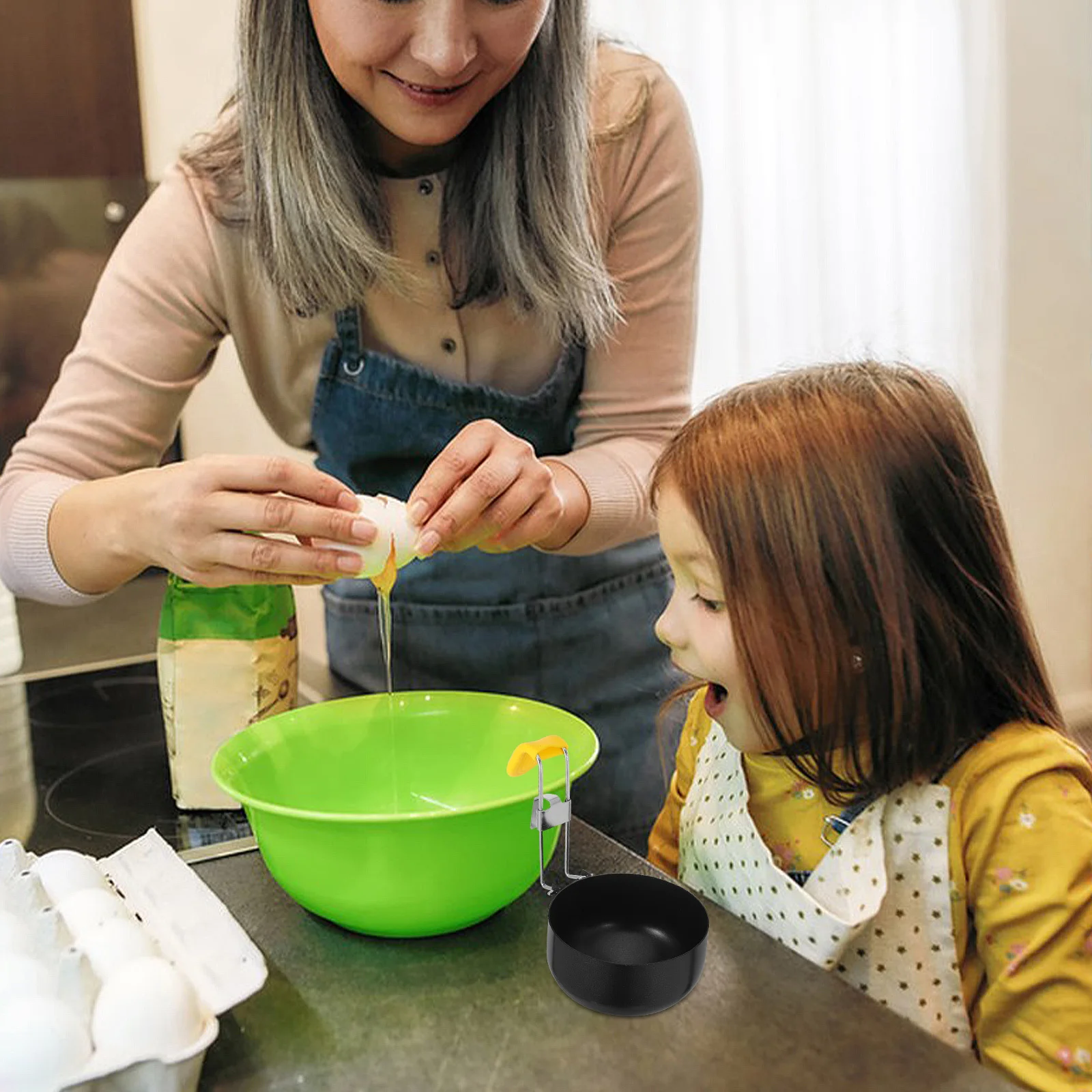 

2pcs Stainless Steel Egg Steamer Poacher Cups Nonstick Space-Saving Design Fast Cooking For Breakfast Lunch Dinner Kitchen Tool