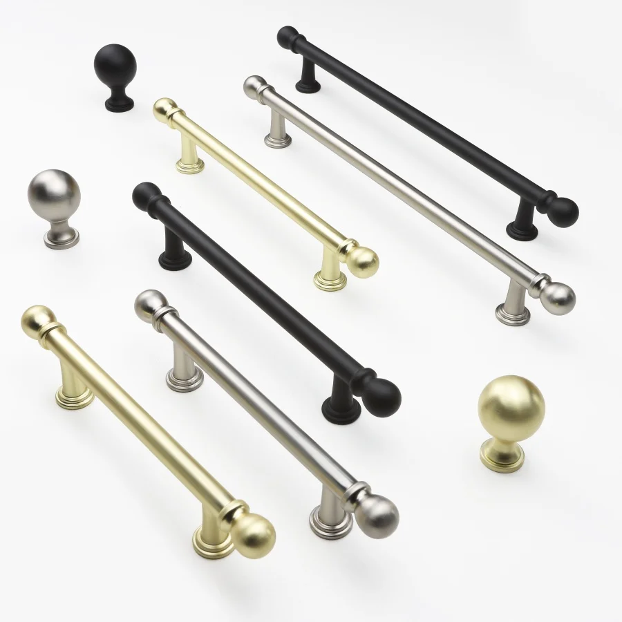 

European Solid Furniture Handles Stylish Zinc alloy Cabinet Pulls Kitchen Dresser Wardrobe Drawer Knobs Door Accessories