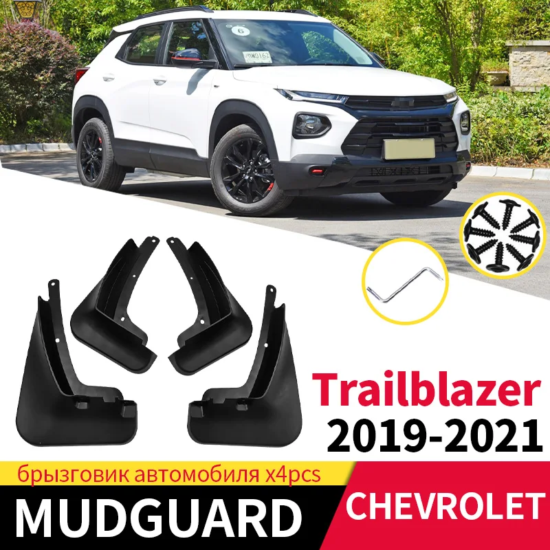 Car Mud Flaps For Chevrolet Trailblazer 2019-2021 Mudguards Splash Guards Fender Mudflaps Resistant Protective Accessories