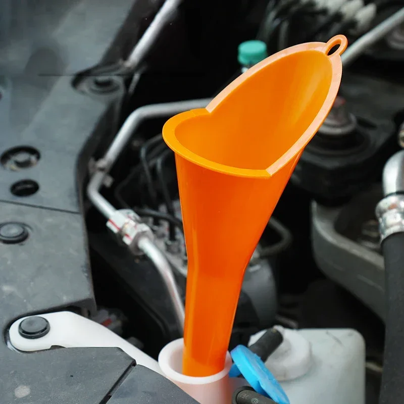 Auto-Trichter mit langem Stiel, Öl- und Kraftstofffüllwerkzeuge, spritzwassergeschützter Kunststoff-Öltrichter, Motorrad-Betankungswerkzeuge, Autozubehör – Detail 9