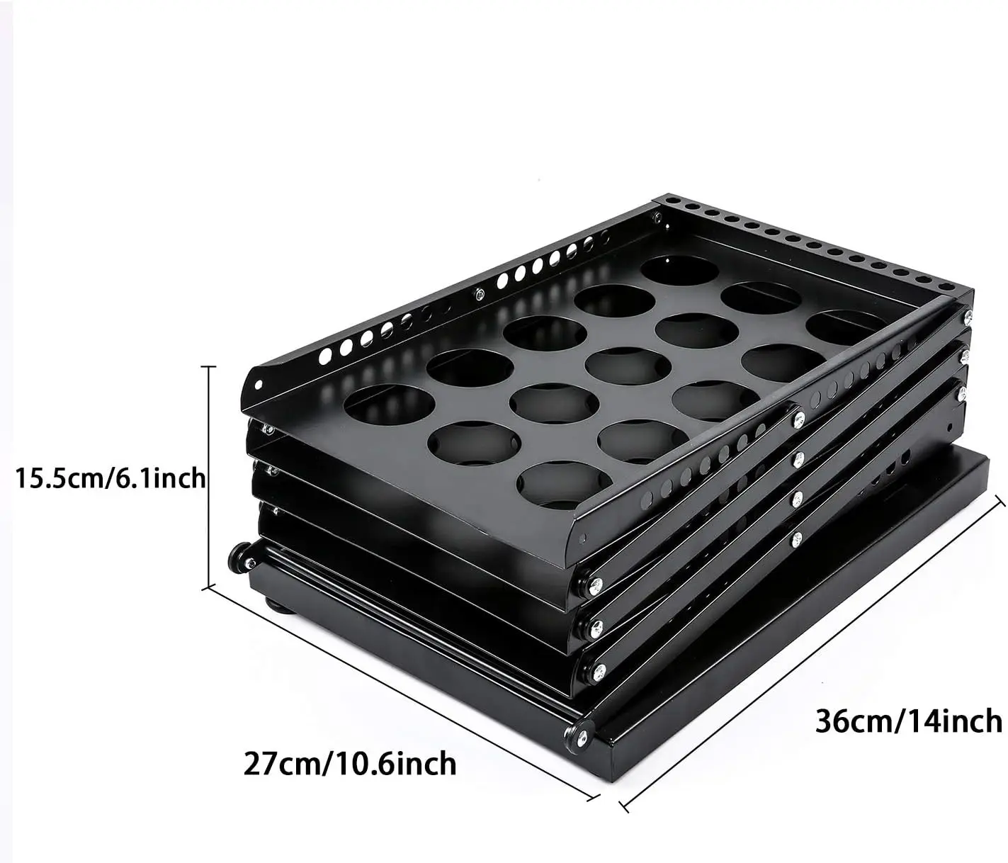 4-Pocket Literature Display Rack for Brochures, Magazines, Catalogs - Portable Trade Show Stand
