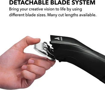 Detachable Blade Clipper Cordless Animal Dog Grooming Removable Lithium Ion Battery Charge Light Black 5