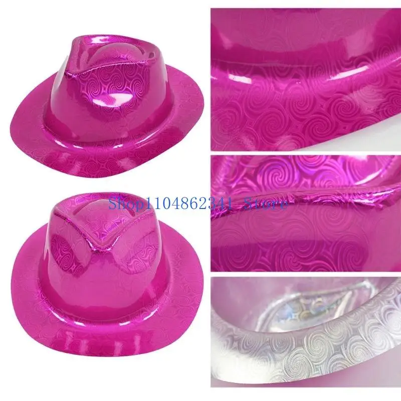 

5asd Sparkly Glitters Denims Hat Costume Accessory Hat Bachelorette Party Hat for Party and Costume Event