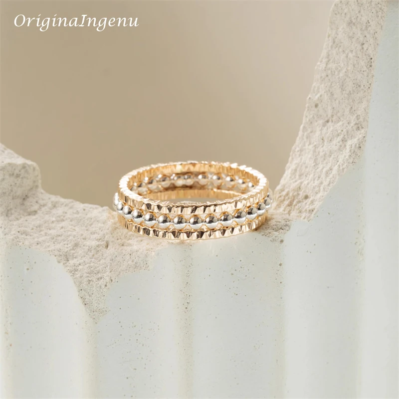 14K Gold Filled Dainty Stacking Ring Set Personalized Handmade Ring Minimalism Jewelry Tarnish Resistant Hypoallergenic Ring