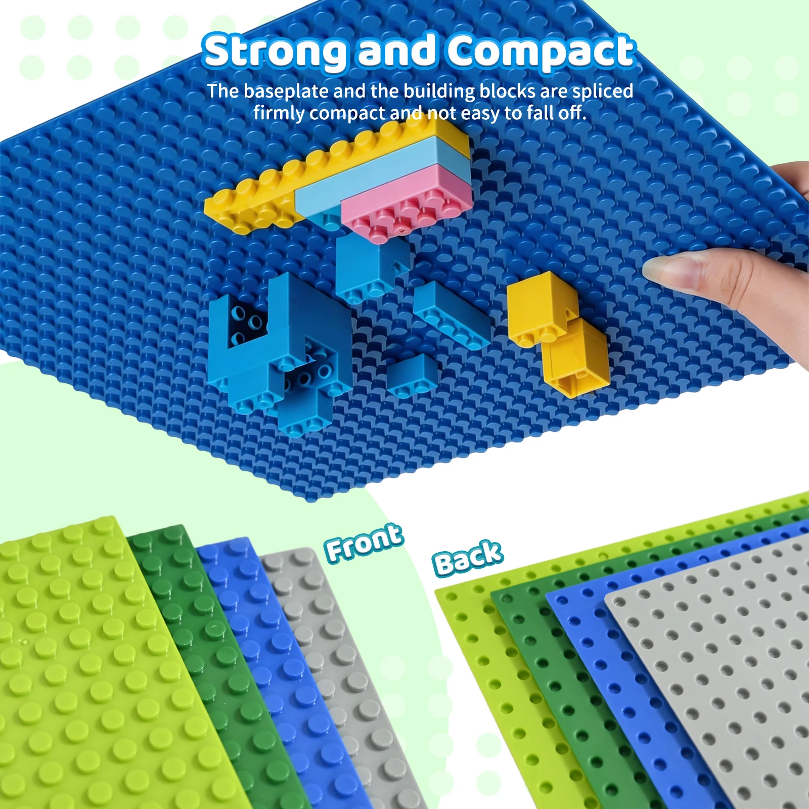 Building Blocks Baseplate 32x32 Dots Classic Building Brick Base Plate for City MOC Creations DIY Toy Building Board for Kids gallery 4