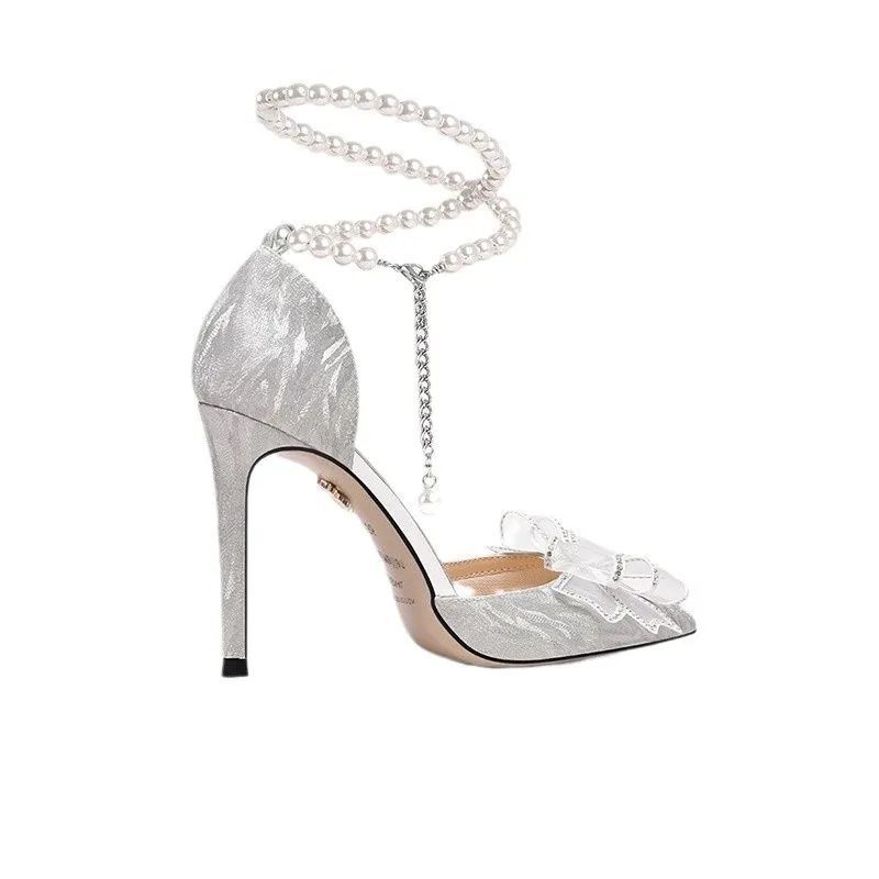 

Real leather high heels, wedding shoes, adult gift list shoes, plus size women's shoes