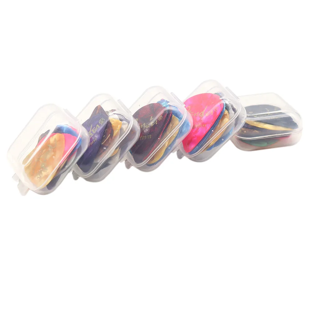 Box of 12pcs Guitar Picks Plectrum Celluloid Electric Smooth Acoustic Picks Guitar Picks Accessories 0.46mm 0.71mm 0.81mm 0.96mm