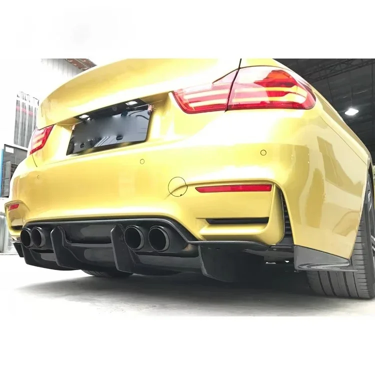 Fibra de carbono duplo dianteiro lábios difusor traseiro saias laterais spoiler tronco asa psm design corpo kit para m3 f80 m4 f82