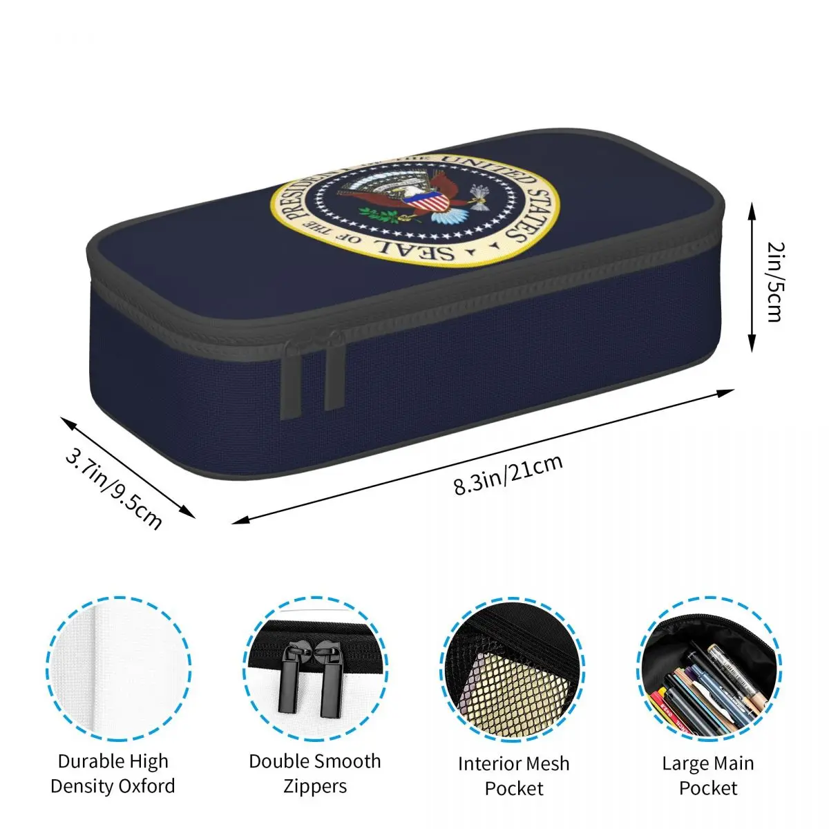 Seal Of The President Of The United States Pencil Cases Big Capacity Pen Bags Pen Box Pencil Pouch For Boys Girls Students