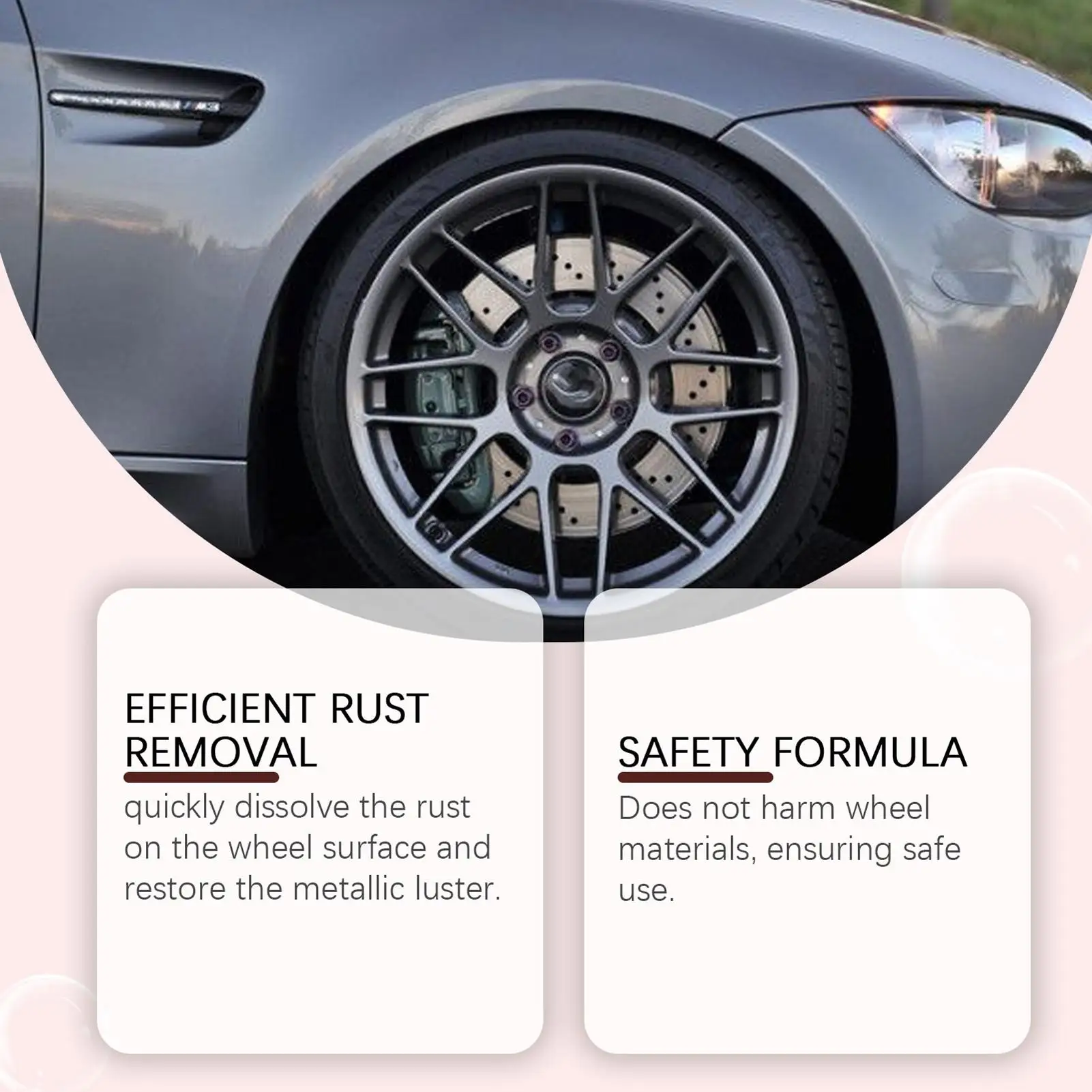 

Средство для чистки автомобильных колес 120 мл Спрей для детализации автомобиля Средство для чистки автомобильных выхлопных труб, дверных ручек