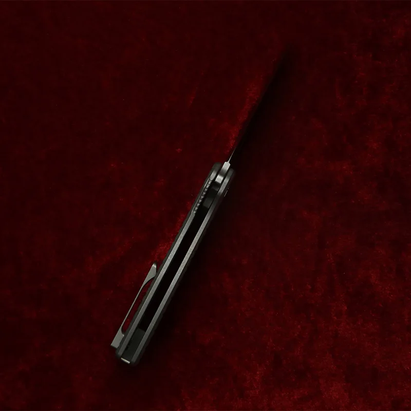 LEMIFSHE Mini FSD Real M390 شفرة مقبض تيتانيوم محامل السيراميك جيب EDC أداة التخييم المطبخ سكين للفرد في الهواء الطلق