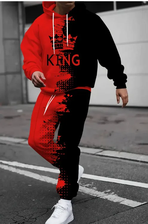 Animal Tiger 3D Print Suit Sweatshirt Forest Tiger Print Casual Hoodie + Drawstring Casual Pants 2pcs Set Men Women Hoodie Suit