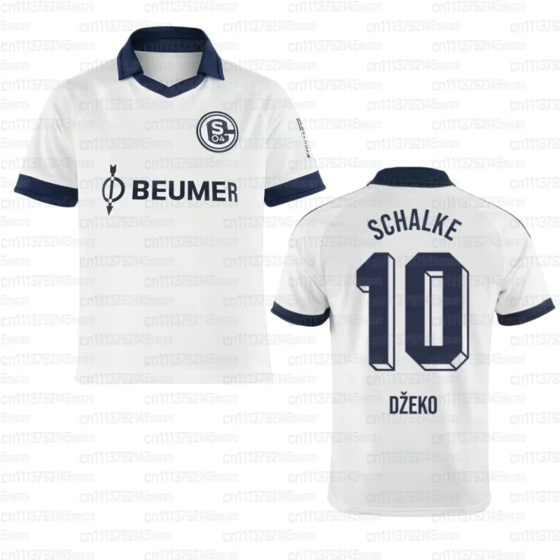 2026_27 New Schalke Collar Football Jersey Men Women T-Shirt Summer Polo Collar Sports Breathable Quick Drying Family Kids Tees