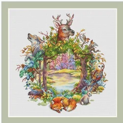 7165 Cross Stitch Sets Cross Stitch Paintings 14ct 18ct Stich Cross Stitch Kit Embroidery Needle Arts & Craft Complete Kit Hobby