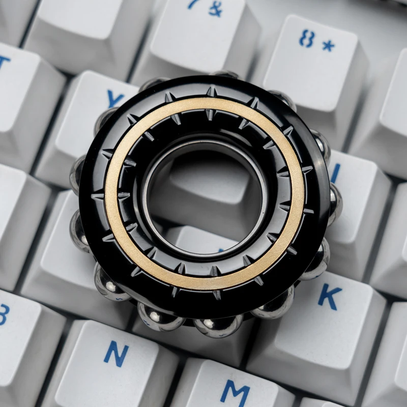 

DJGEDC кольцо кибер буддийские бусины механические металлические кольца на кончиках пальцев прямой нажимной декомпрессионные игрушки