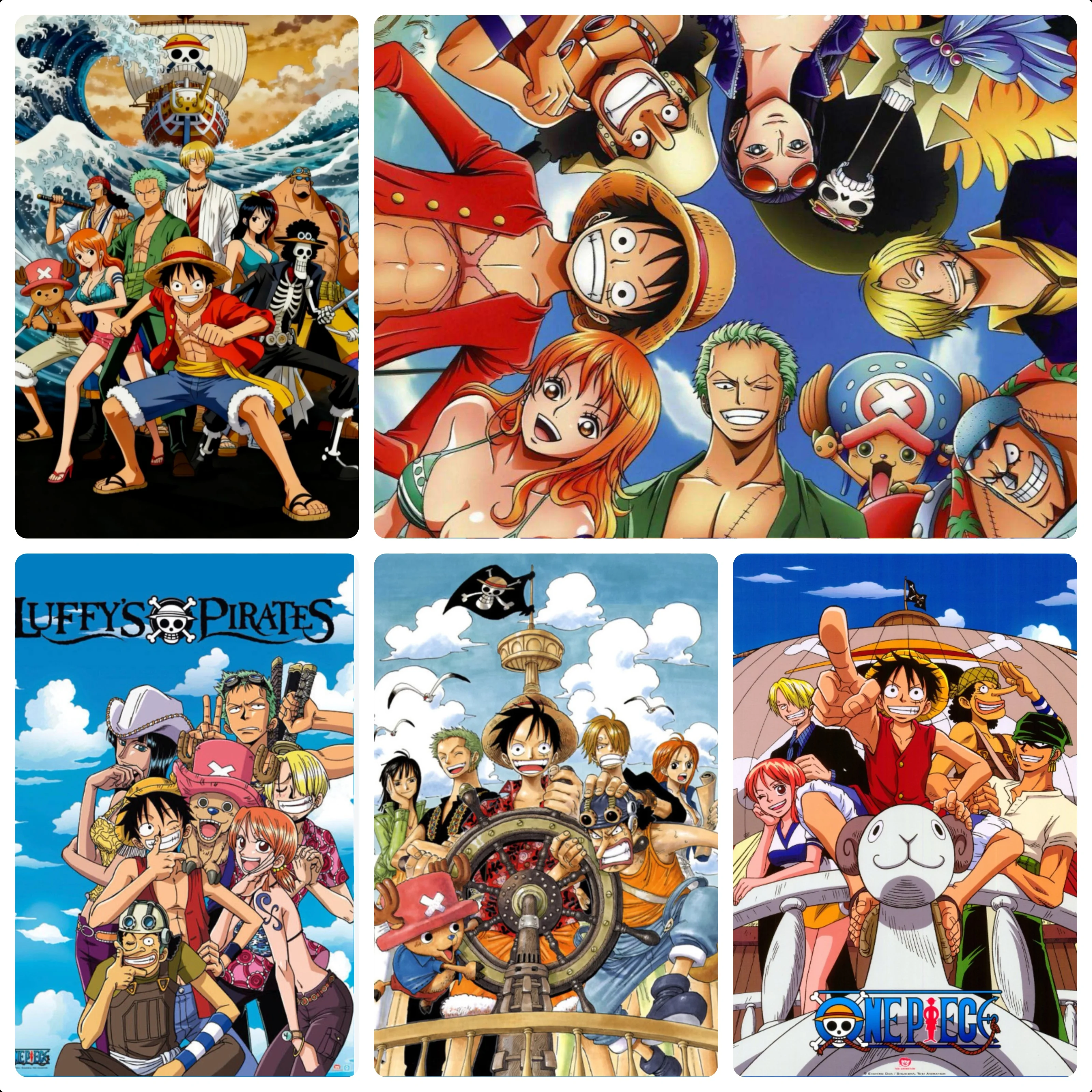 ONE PIECE Classic Anime Character Jigsaw Puzzles 500/1000/1200/2000PCS Handmade Art Exquisite Home Decor Gift No Frame