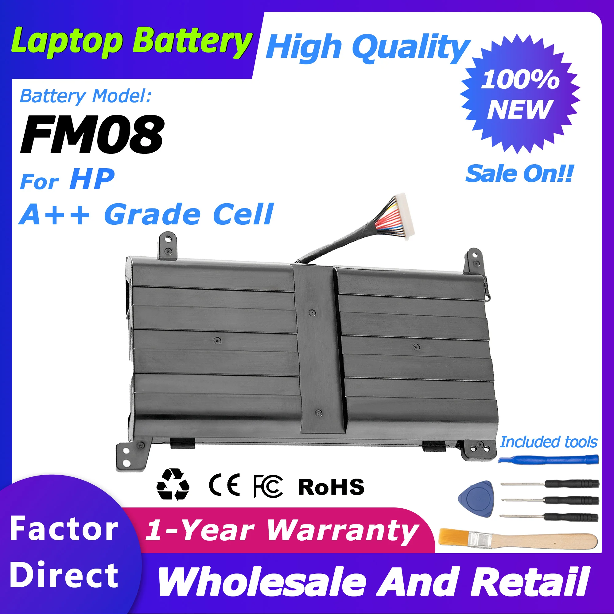 

FM08 Genuine 14.4V 86Wh Laptop Battery for HP Omen 17-AN014NG/17-AN012DX series 17-AN041NG/922753-421/922976-855 5700mah