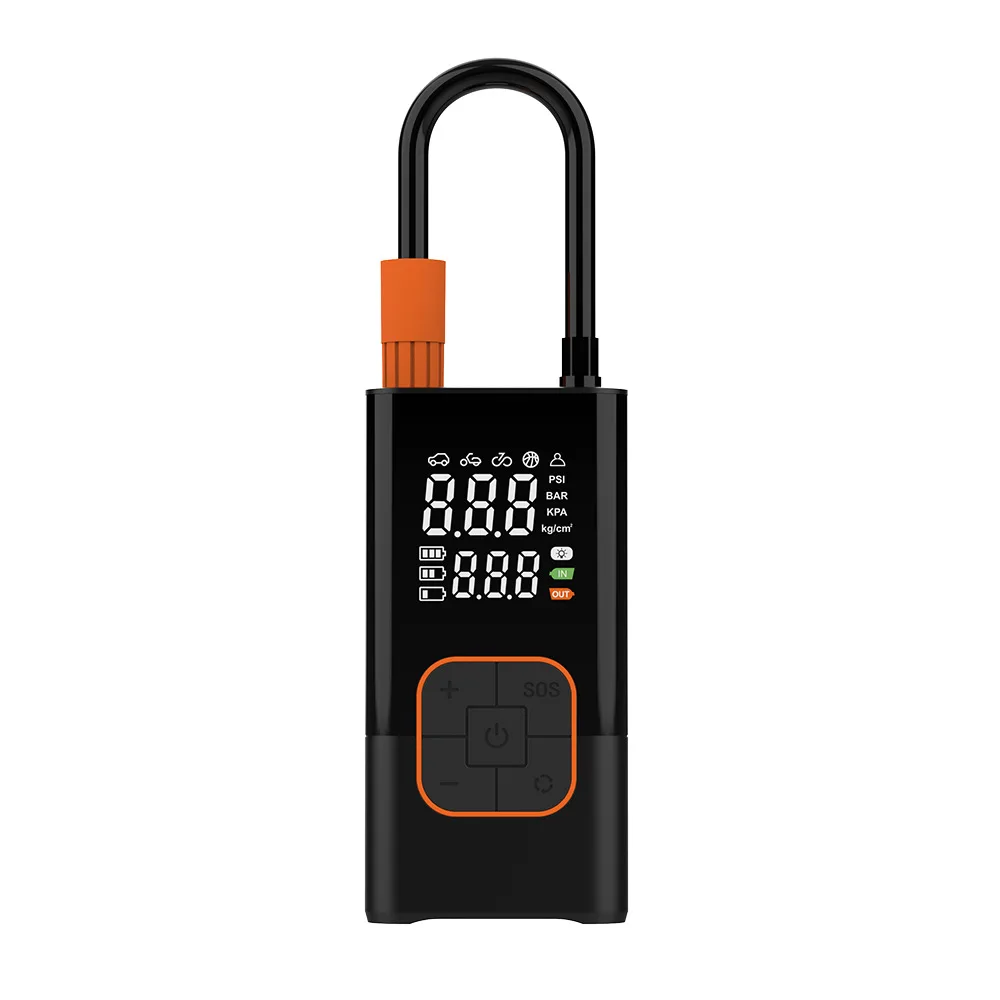 منفاخ VoltRider Pro - مضخة ذكية عبر الحدود مع شاشة رقمية مزدوجة لإطارات الدفع الرباعي/الدراجات