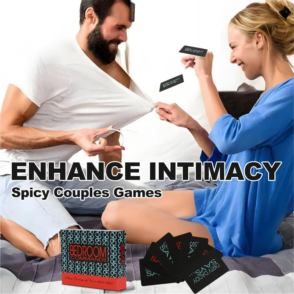 أوامر غرفة النوم، لعبة بطاقات العلاقة الحميمة للزوجين الرومانسية الحارة والنهارية للمواعدة، 108 بطاقة، هدايا عيد الحب #1