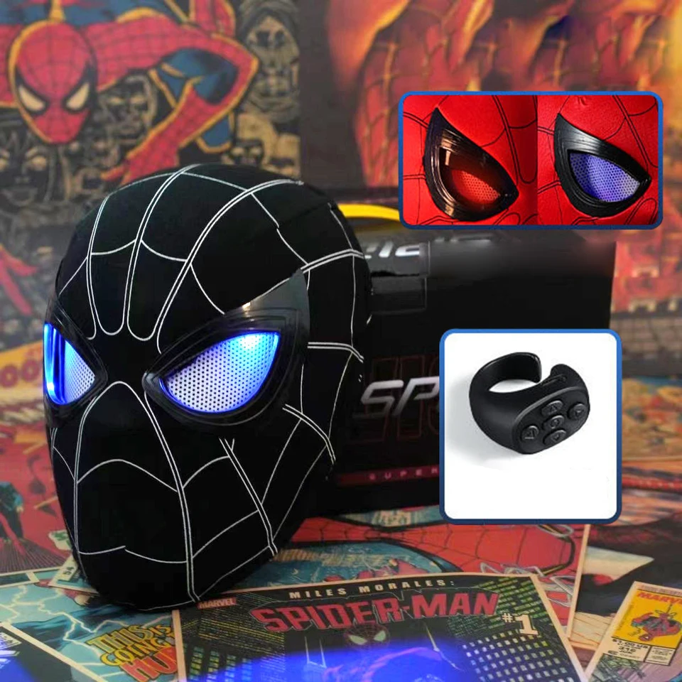 【Hello】ブラックスパイダーマンマスクのみ ブラック スパイダーマン スーパーヒーロー マスク ハロウィンマスク