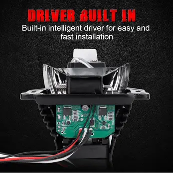 海拉 3R G5 雙 LED 雷射投影透鏡輔助 LED 汽車頭燈 160W 20000LM 改裝套件通用雙曲面透鏡 6 最佳銷售 雙LED雷射 - №4