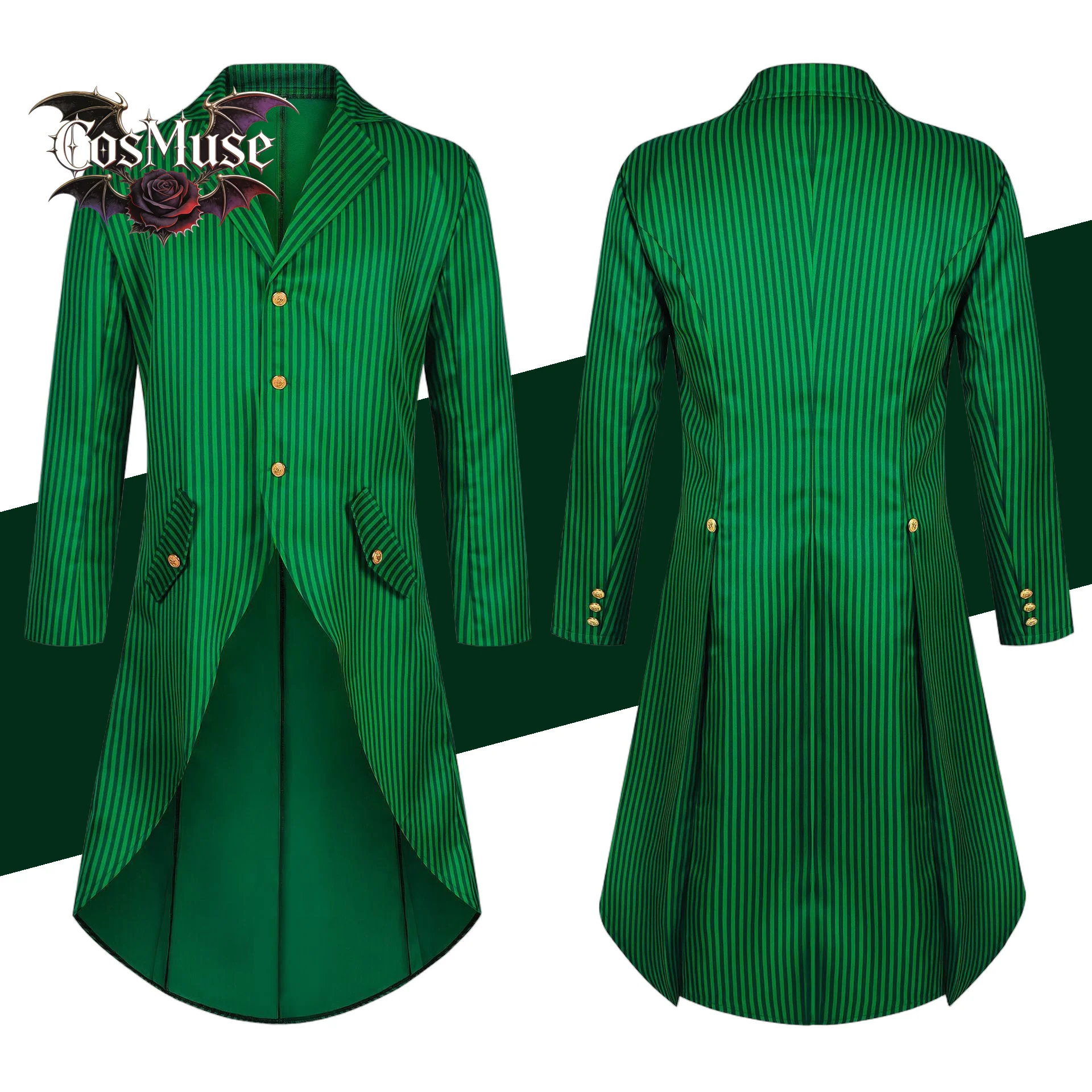 

Super Villain Joker Cosplay - Steampunk Gothic Medieval Tailcoat Jacket Vest Suit Men Halloween
