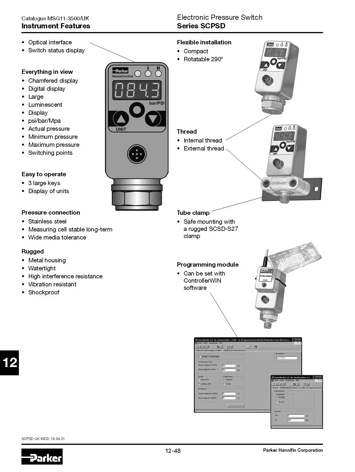 Industrie Intelligente Digitale Drukschakelaar SCPSD-600-14-15 Waterpomp Automatische Drukschakelaar