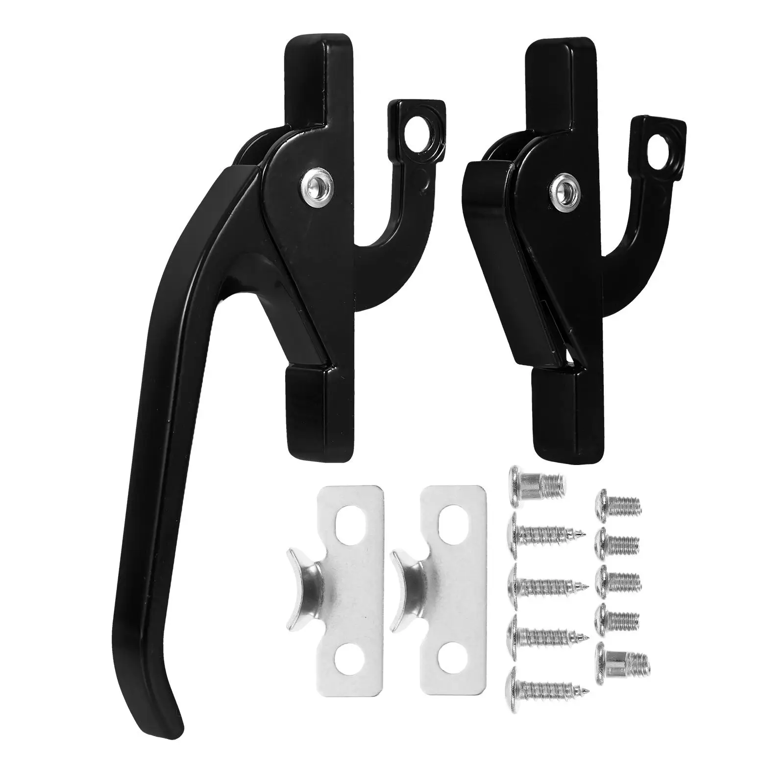 

Casement Window Handle Black Lockable Security Bolts Child Proof Suspended Replacement Parts Easy Install Window Lock