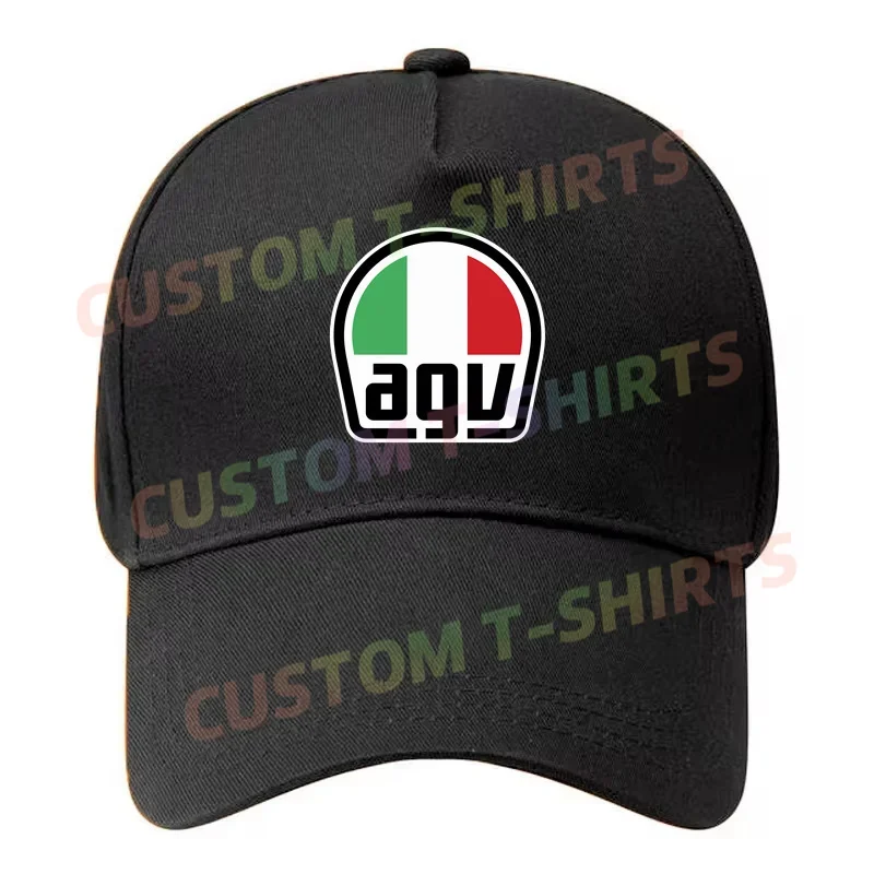 

Black Cap AGV Logo Baseball Cap Snapback Caps Casquette Hats Fitted Casual Gorras Hip Hop Dad Hats Unisex