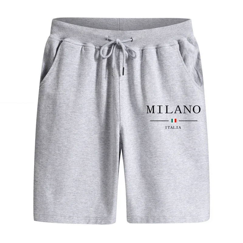 Hot Sales Men's Sweatpants Printing Casual Short Trouser Daily Jogging Sports Cycling Clothing Quality Half Pants Summer Shorts