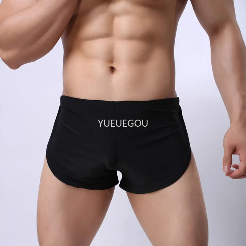 Pantaloncini da corsa sportivi larghi elastici da uomo Palestre Allenamento fitness Pantaloni da jogging Pantaloncini da strada in seta ghiacciata