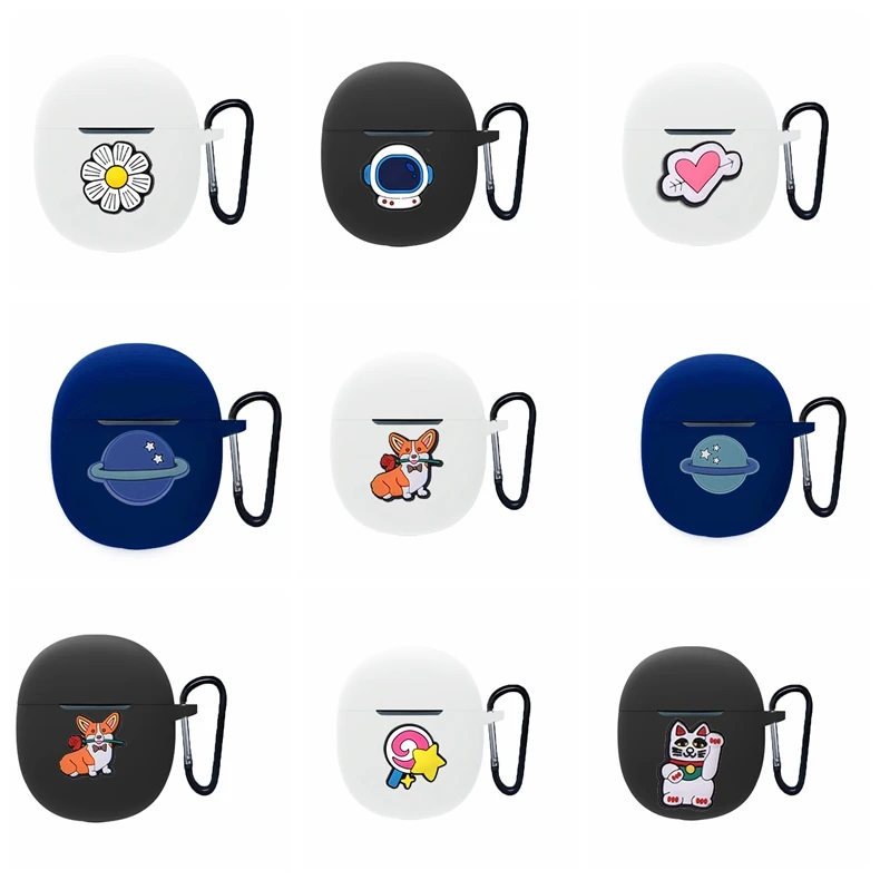 Мультяшный чехол для 1MORE ComfoBuds MINI чехол для собак/кошек/цветов силиконовый чехол для наушников зарядное устройство Мультяшный чехол для 1MORE ComfoBuds MINI чехол для собак/кошек/цветов силиконовый чехол для наушников зарядное устройство