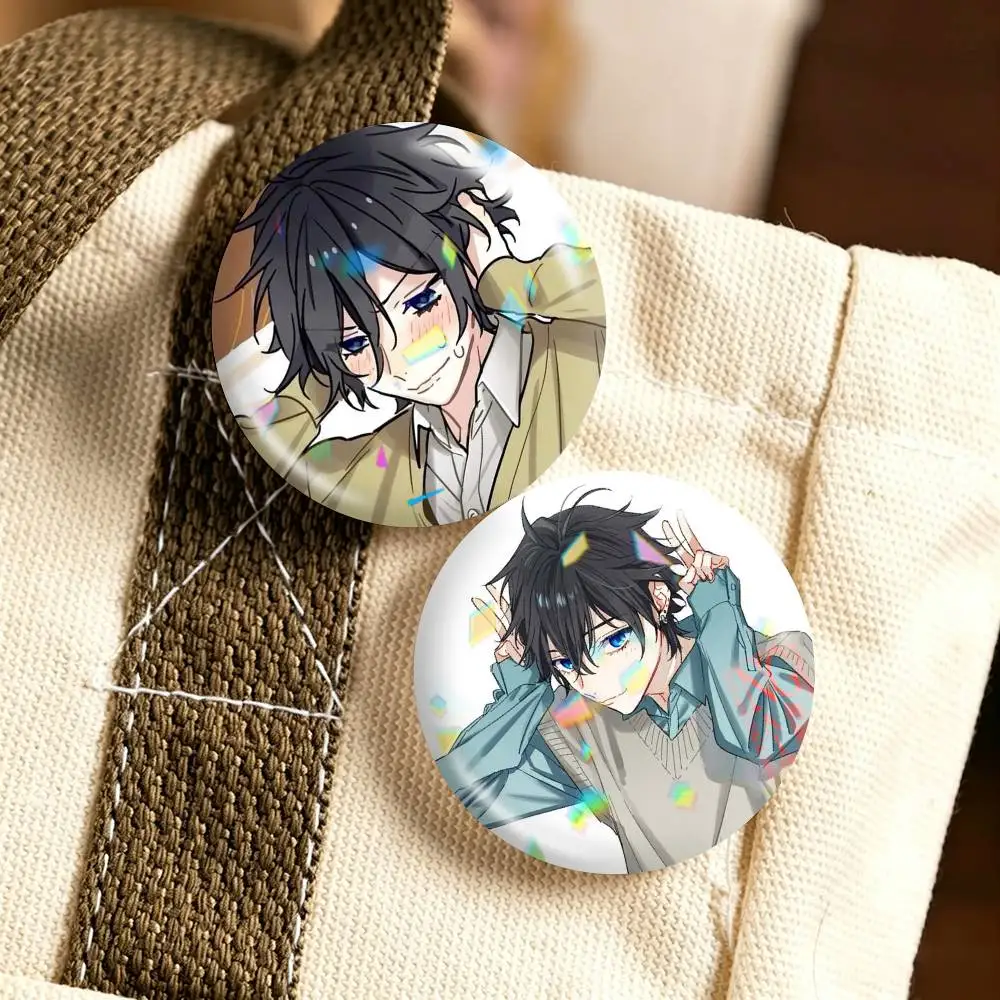 Anime Horimiya Izumi Miyamura 25mm 32mm 44mm 58mm 75mm Brooches Badges Pins for Accessories Gift