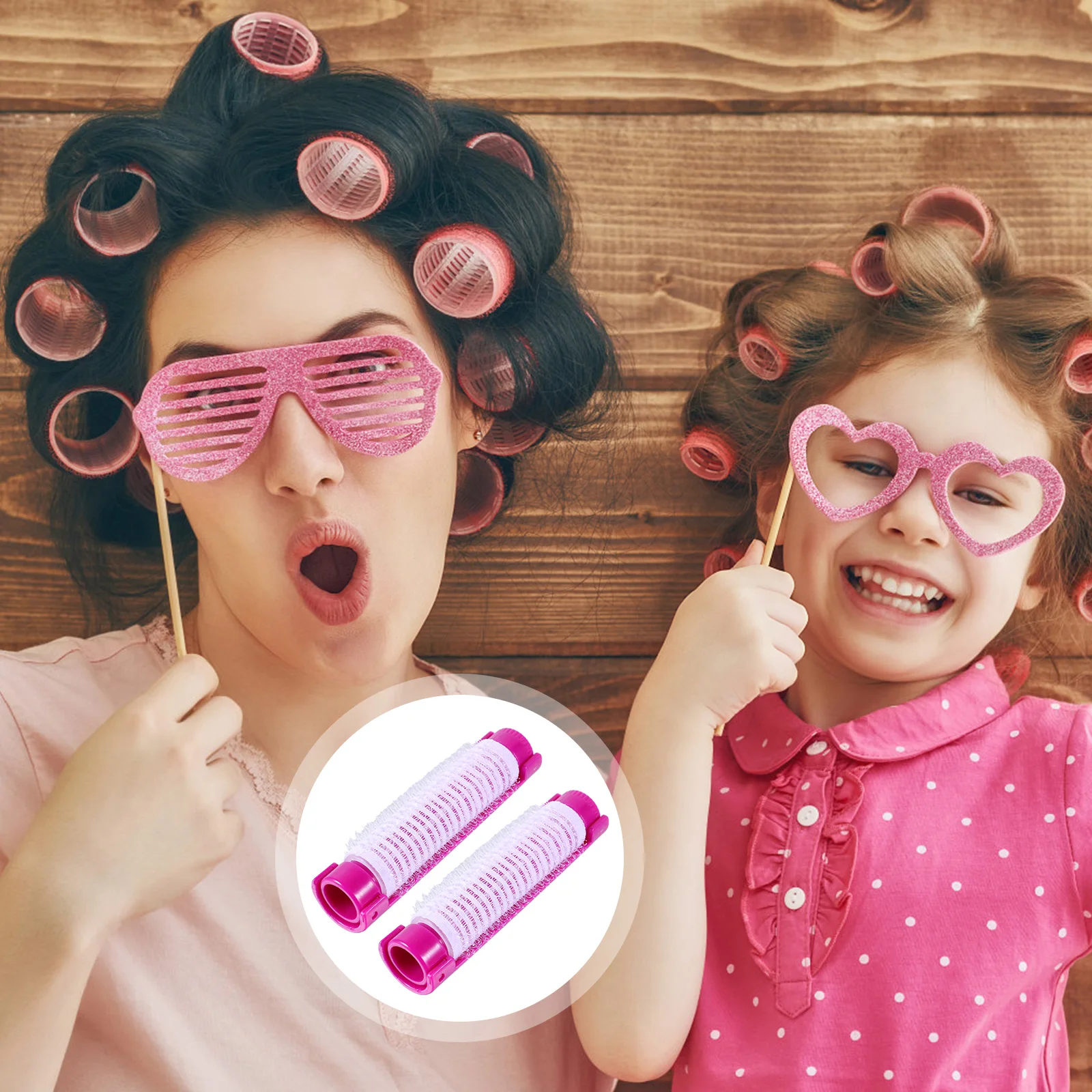 

20 Hair Plastic Curling Wave Hair Curlers Tools Lightweight Portable Durable Sturdy Natural Effect Purple Mini Clips