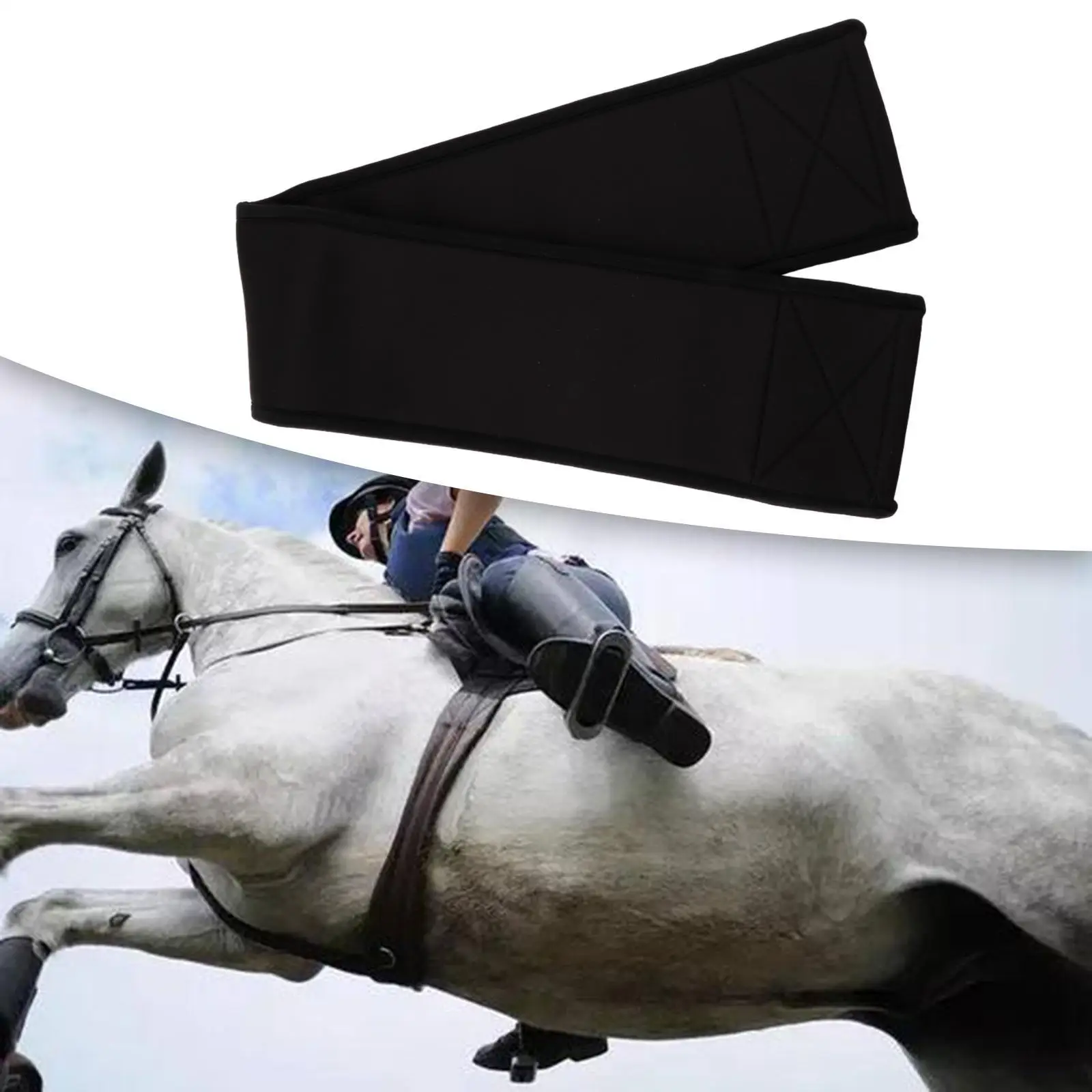 Durable Neoprene Horse Saddle Cinch Soft Girth Sleeve Anti Chafe Protector Equestrian Gear for Training