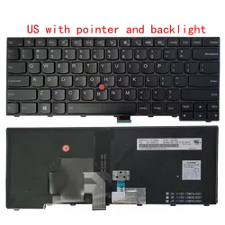 New US French Russian Backlit Keyboard For Lenovo IBM ThinkPad L440 L450 T431S T440 T440P T450 T450S E431 E440 E431S T460 FR RU
