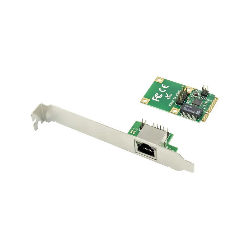 Factory price wholesale Mini PCI-E Gigabit Ethernet Card Mini PCIe 1000M RJ45 LAN RTL8111F Supports AiKuai