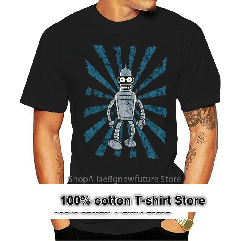 100% cotton O-neck printed T-shirt Vintage Bender T-Shirt