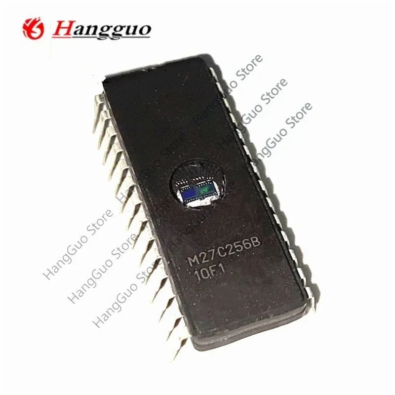 10PCS/LOT Original M27C256B-10F1 M27C256B M27C256-10F1 M27C256 27C256 DIP28 IC EPROM UV 256KBIT 100NS Memory Chips best Quality