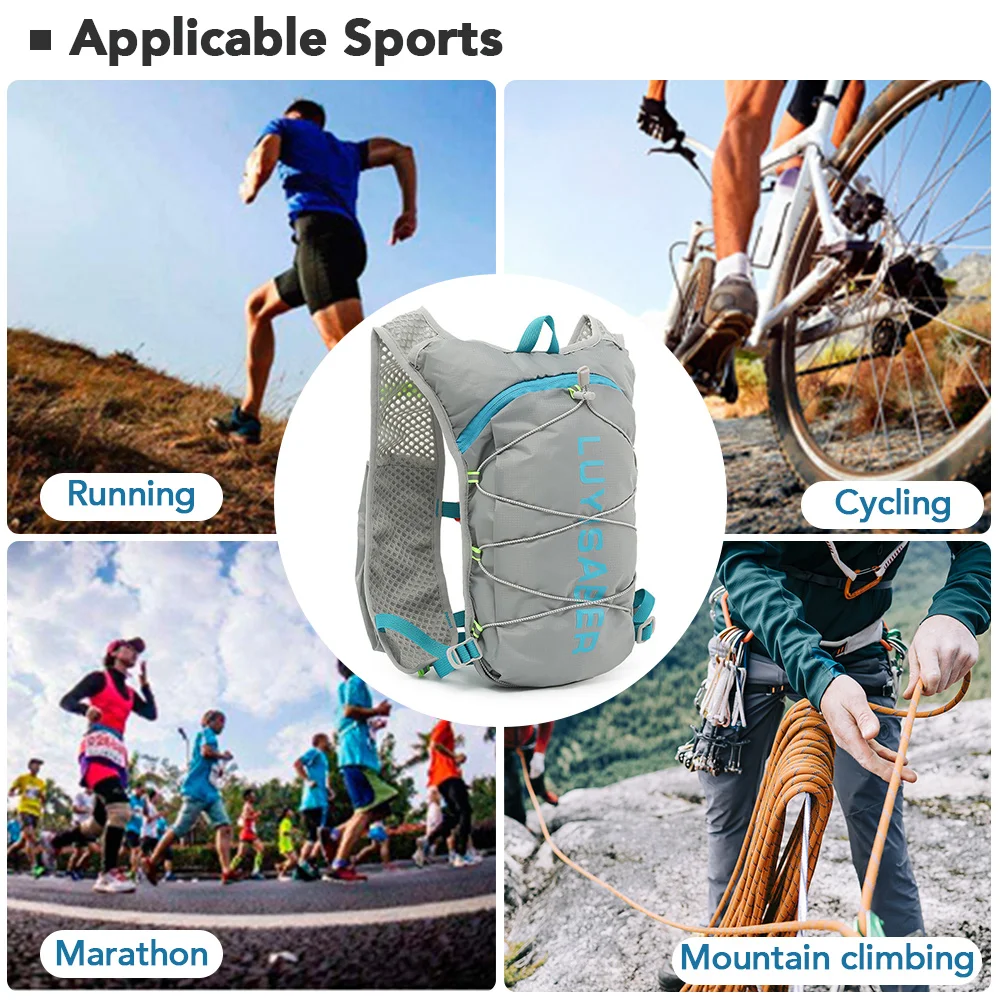 NEWBOLER  Cycling Backpack 5L Bicycle Bags Outdoor Sport Climbing Hiking MTB Road Bike Hydration Backpack