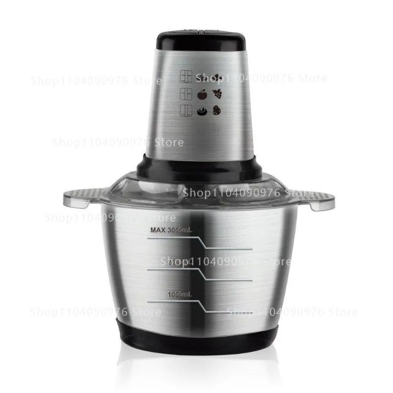 3L Large Capacity Stainless Steel Electric Meat Grinder Multifunctional Semi Automatic Kitchen Machine