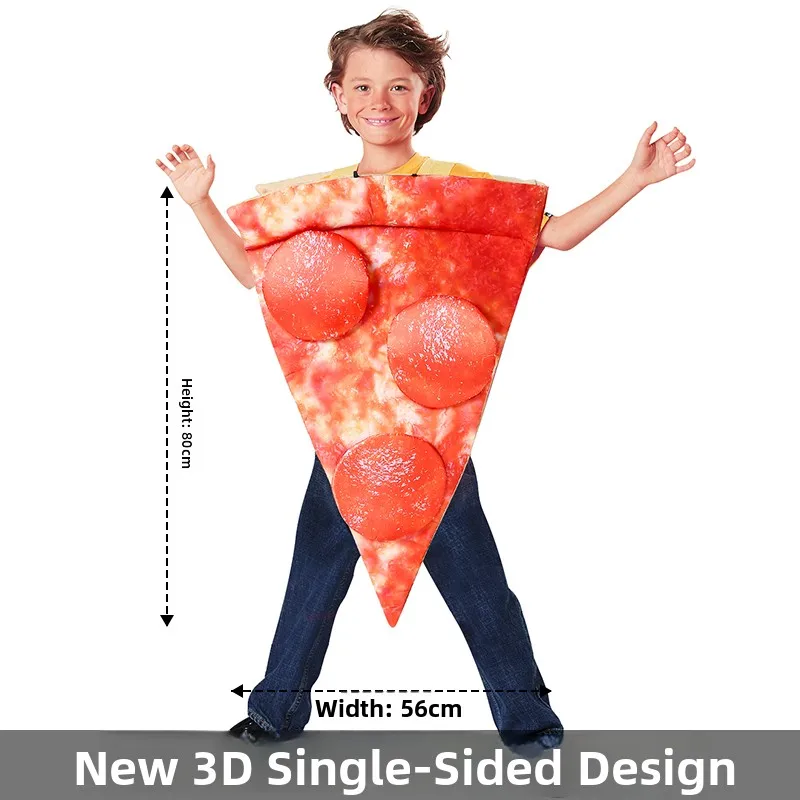 Creative loween Costume per bambini Pizza Donut Stage Performance Par Wear Fibra di poliestere 00% Chi tradizionale...