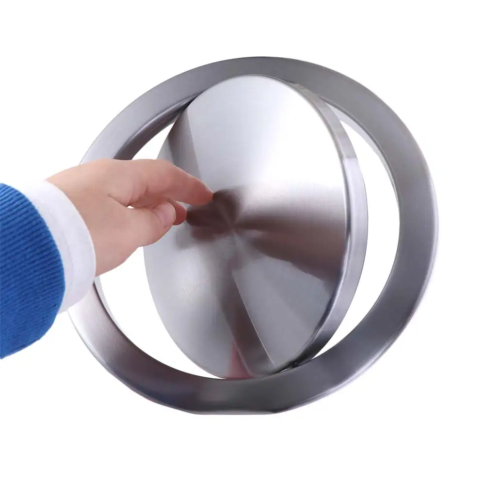 Built-in Countertop Trash Bin Waste Lid Recessed Balance Flap Cover Flap Lid Cover Round Stainless Steel Trash Bins Covers