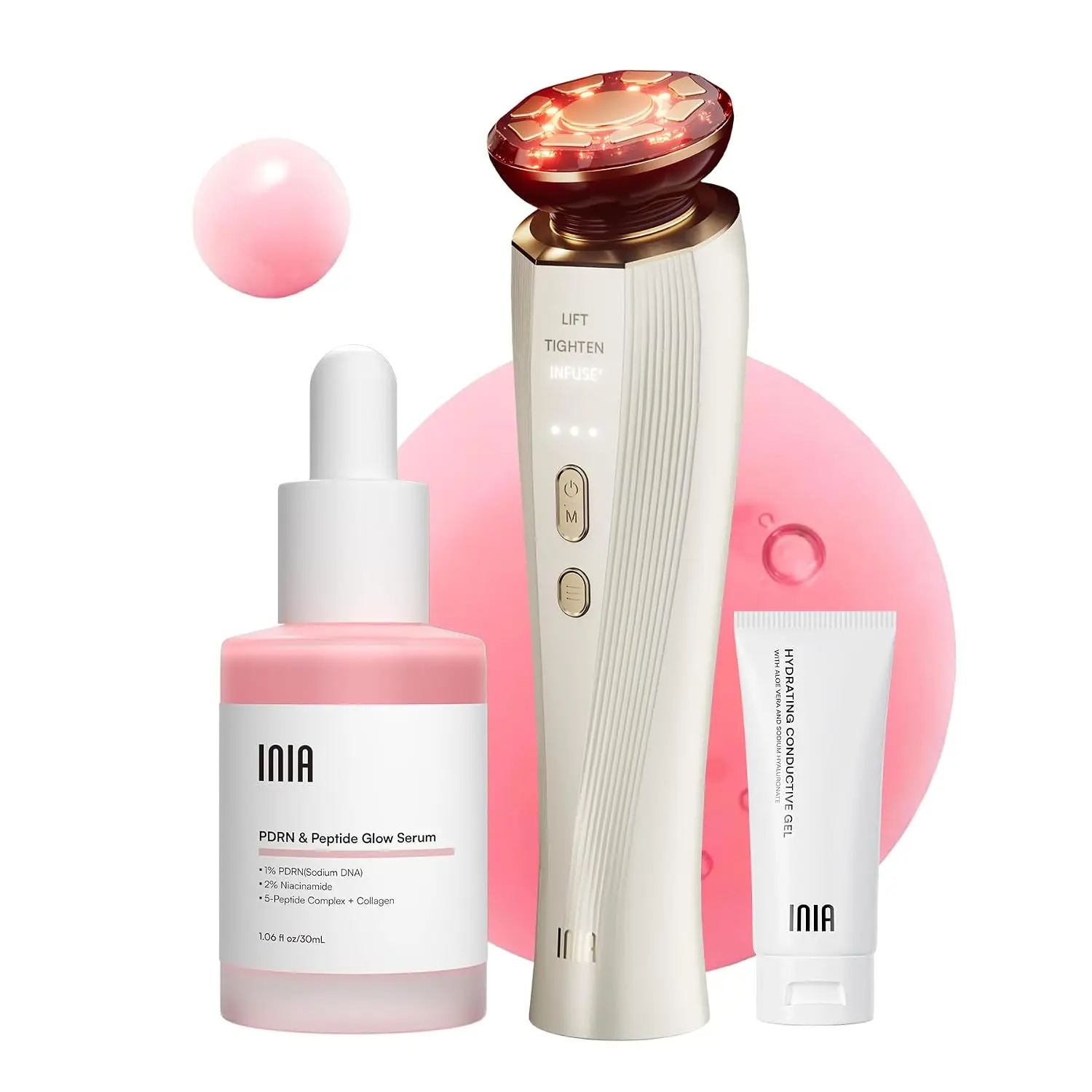 Advanced 3-in-1 Microcurrent Facial Device for Skincare