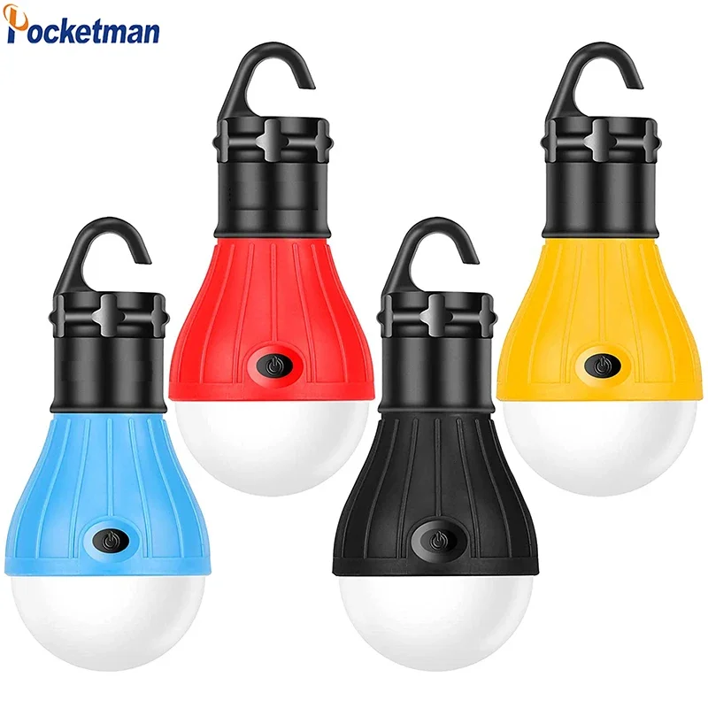 Mini LED Lamp Bulbs Outdoor Camping Light Night Market Lamp Tent Lights Waterproof Emergency Lantern Hanging Lights