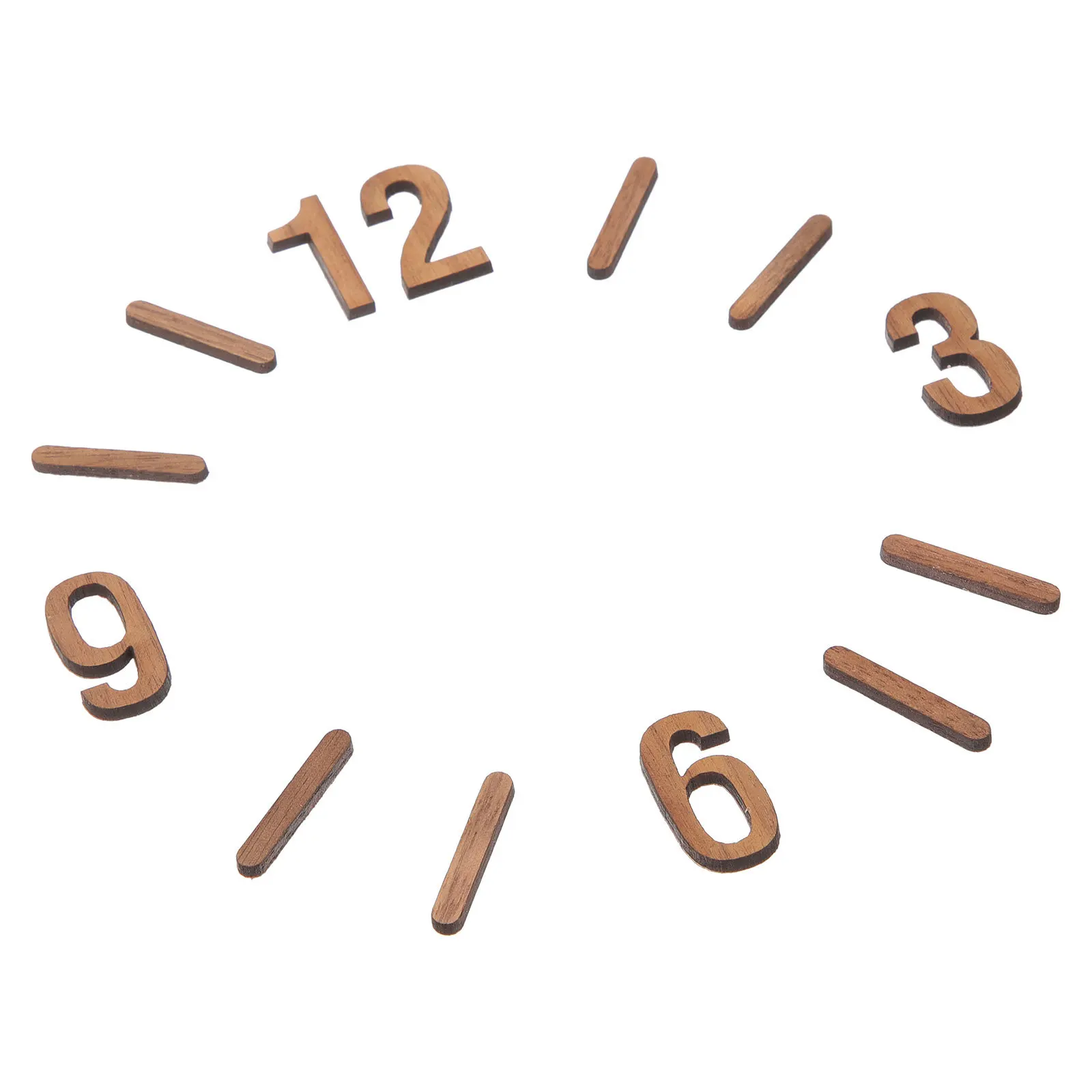 1Set Clock Numbers Kit Smooth Design Replacement Numerals for Wall Clock Repair DIY Decoration Projects Hands Replacement Parts