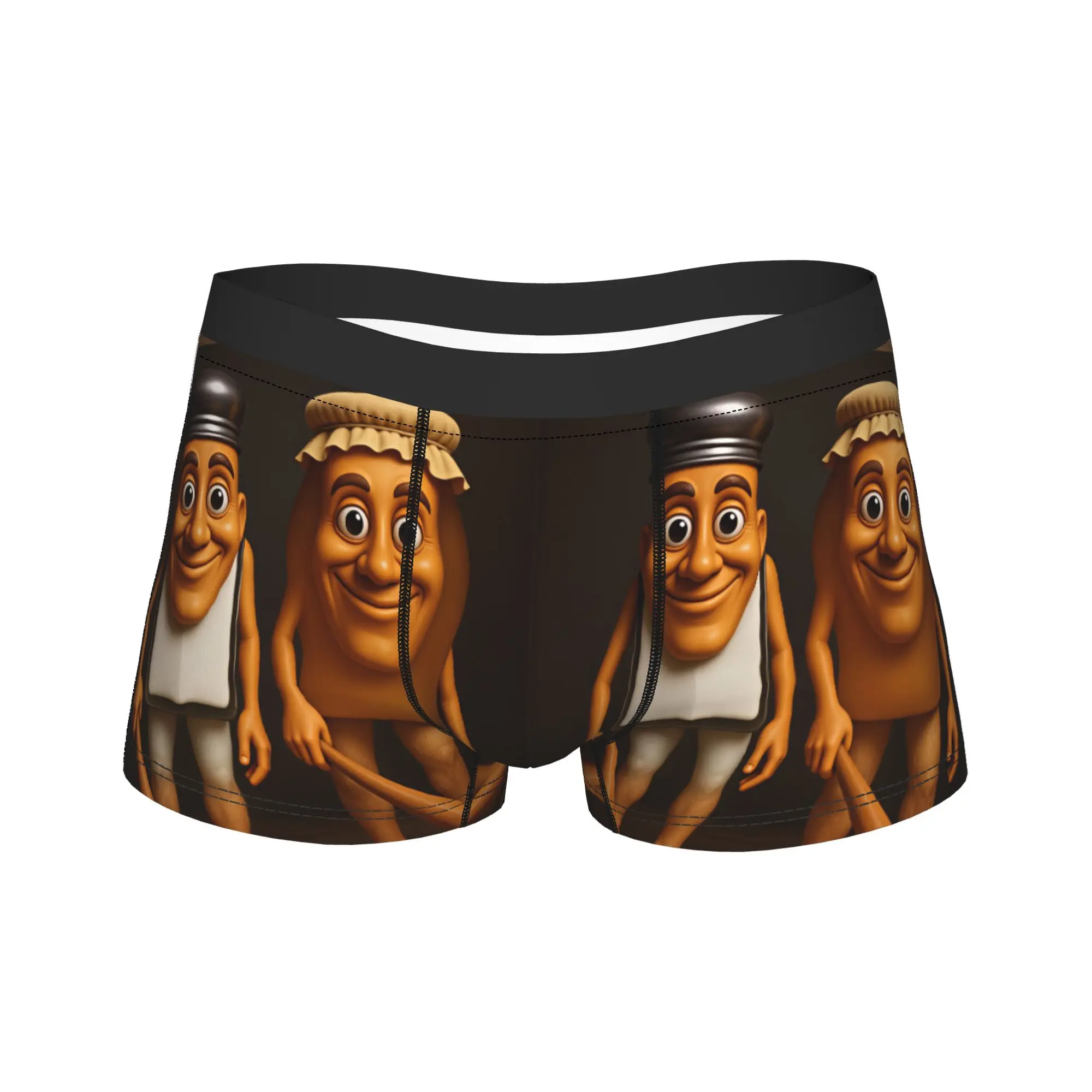 Tung Tung Sahur Couple Character Cartoon Underwear Comfortable Underpants Printing Shorts Briefs For Males 3D Pouch Boxershorts