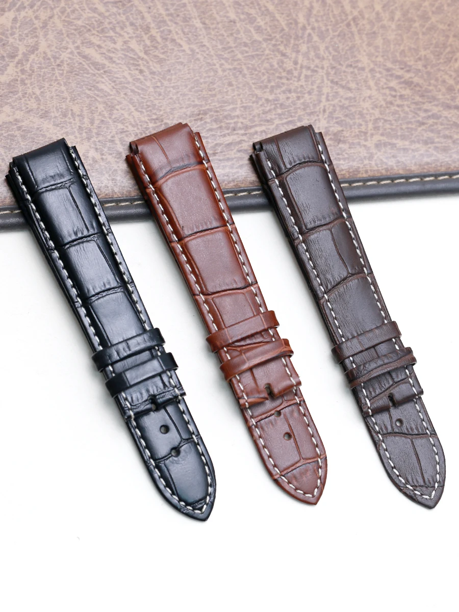 SAUPPO For Rado Centrix Sweatproof and Breather Genuine  Leather R30939125 R30554105  Watch Band Strap Classic And Practical